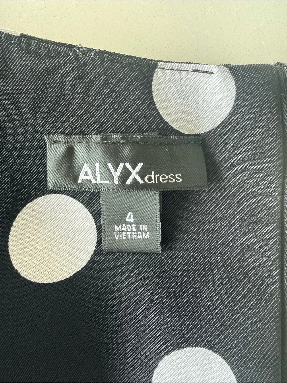Alyx Black Midi Dress with White Polka Dots